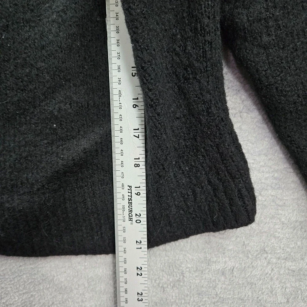 Victoria's‎ Secret Women Sweater Medium Black Cropped Long Sleeve Pullover